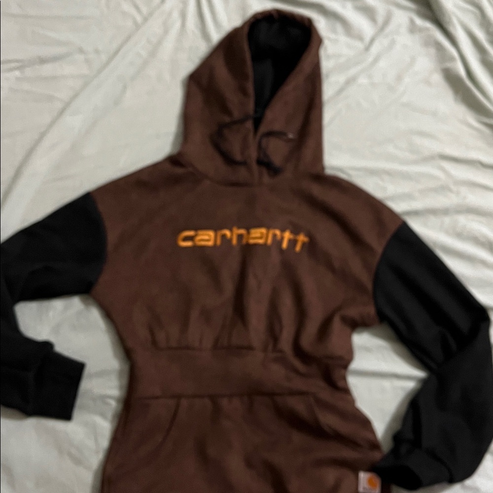Carhartt Dark Brown and Black Hooded Dress - Picture 3 of 3